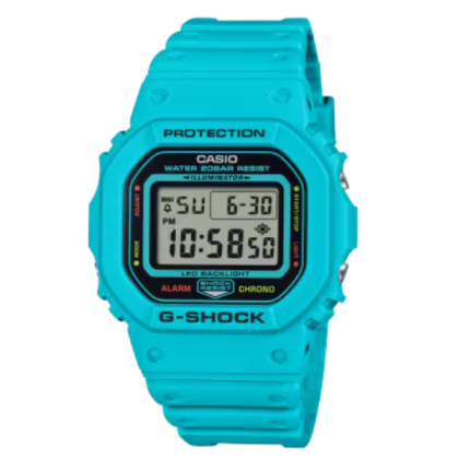 Casio G-Shock DW-5600EP-2 Blue Resin Band Digital Men Watch